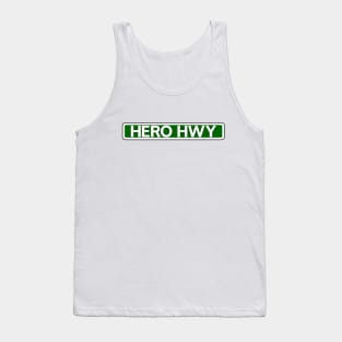 Hero Hwy Street Sign Tank Top